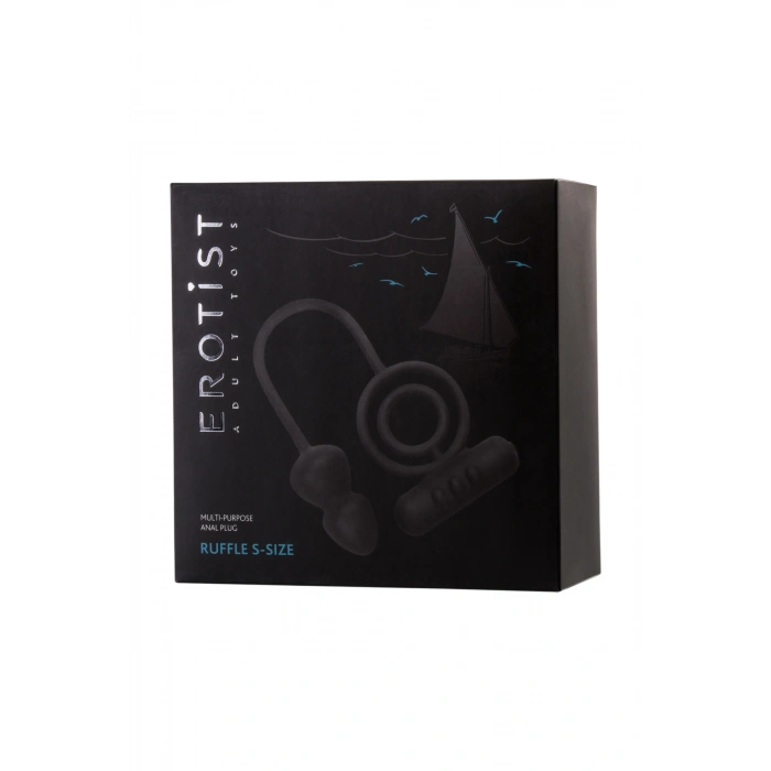 Nevamel® Erotist Ekstra Stimülasyonlu Anal Plug, Silikon, Siyah