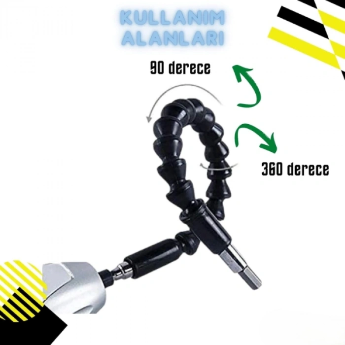 Nevamel Esnek Şaftlı Tornavida Ucu Seti