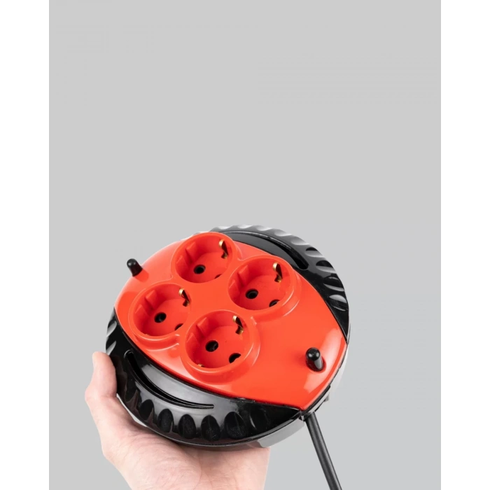 Nevamel® Ev ve Ofis İçin 5 Metre Kablolu 4 Priz Makarası