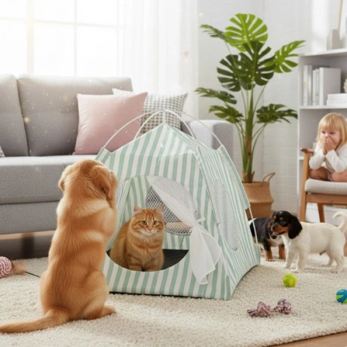 Nevamel Evcil Hayvan Katlanabilir Oyun Çadırı