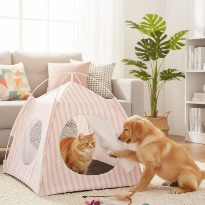Nevamel Evcil Hayvan Katlanabilir Oyun Çadırı