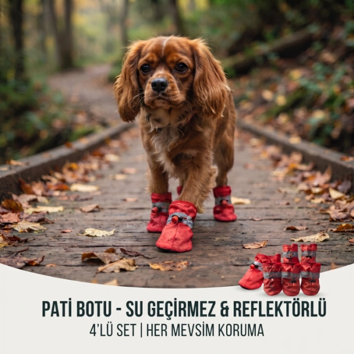 Nevamel® Evcil Hayvan Pati Botu - Kordonlu Tasarım - Kaymaz Taban