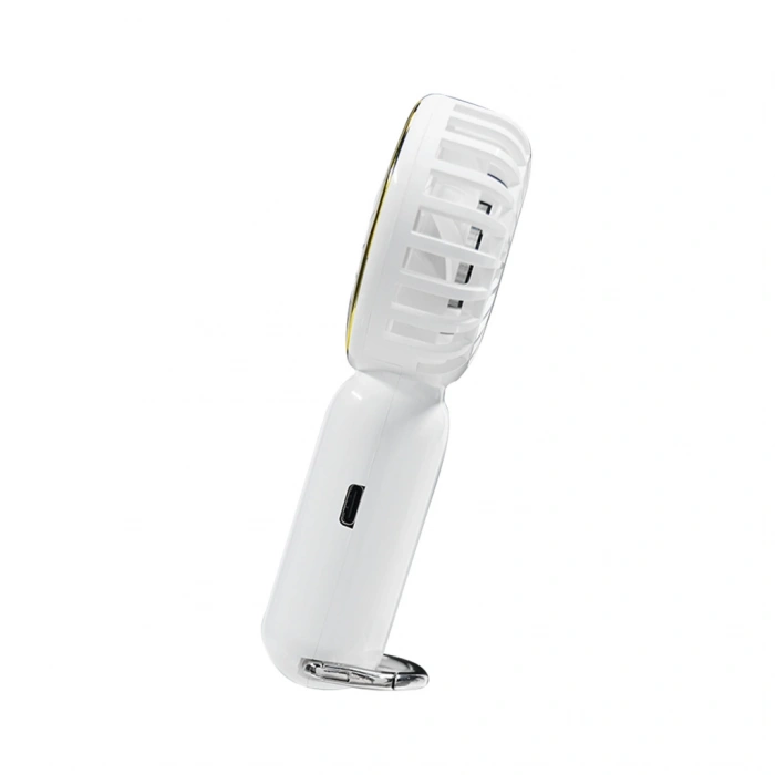Nevamel® EVEREST EFN11 BEYAZ 3 Kademeli Hız Elde Kullanım Dahili 900mAh Bataryalı Type-C Şarj Girişli Vantilatör(1923)