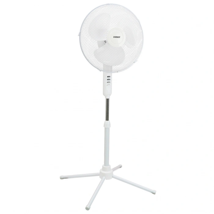 Nevamel® EVEREST FAN10 BEYAZ EcoWind 3 Kademeli Hız 40cm 3 Kanat Pervane ve Çerçeve 45W Otomatik Salınım Yükseklik Ayarlı Vantilatör(1923)