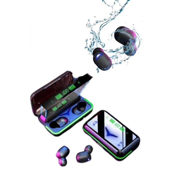 Nevamel Extra Bass Kablosuz Kulaklık Işıklı Bluetooth Kulaklık Powerbank Özellikli