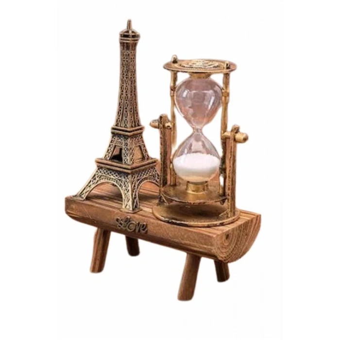 Nevamel Eyfel Kuleli Kum Saati Dekoratif Hediyelik Eşya Retro Eyfel Kulesi