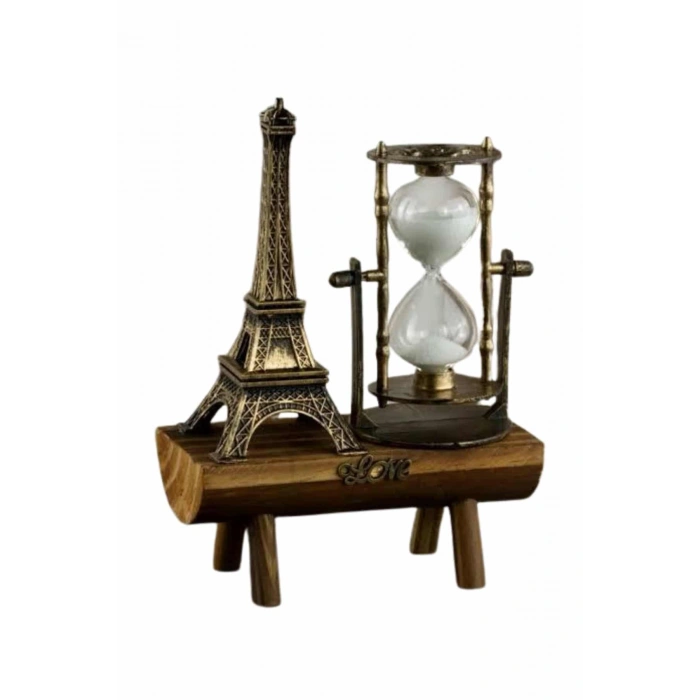 Nevamel Eyfel Kuleli Kum Saati Dekoratif Hediyelik Eşya Retro Eyfel Kulesi
