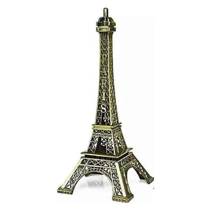 Nevamel Eyfel Kulesi Tasarımlı Kum Saati Kristalleştirilmiş Kum Saati Dekoratif Ahşap Görünümlü