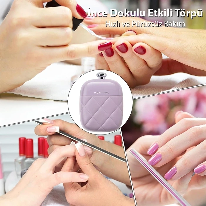 Nevamel EZERE 4in1 Taşınabilir Tırnak Makası + Törpü + Kulak Kaşığı Bakım Seti-(5775)