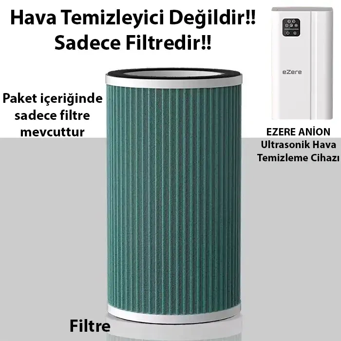 Nevamel EZERE ANİON Ultrasonik Hava Temizleyici için Yedek Filtre-(5775)