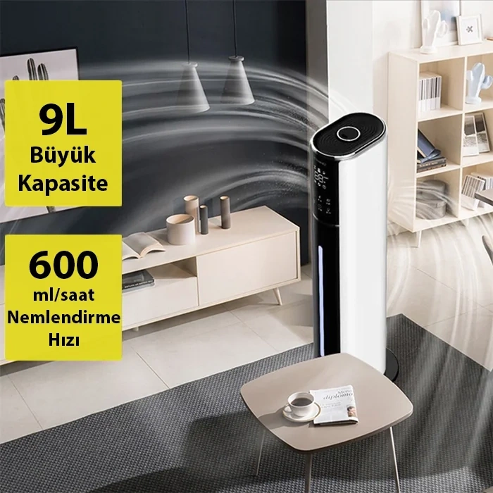 Nevamel® EZERE AquaPure MNS-A09 Ultrasonik Hava Nemlendirici-(5775)