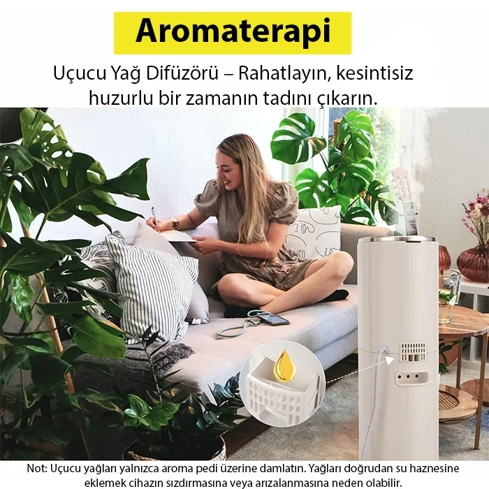 Nevamel® EZERE AquaPure MNS-A09 Ultrasonik Hava Nemlendirici-(5775)