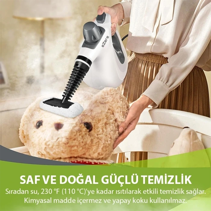 Nevamel® EZERE Çok Fonksiyonlu Buharlı Temizleyici - Buharlı Temizlik Makinası-(5775)