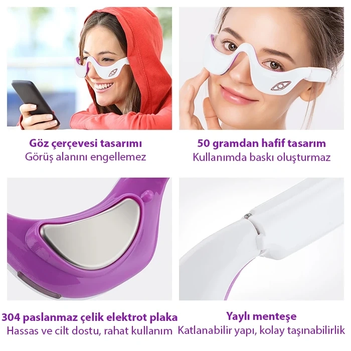 Nevamel EZERE Eyeserın Göz Masaj Aleti – Terapi Etkili Göz Bakımı-(5775)