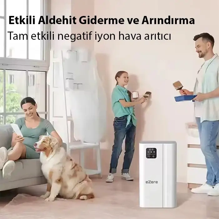 Nevamel® EZERE FullClean Pro Have Temizleme Cihazı 350 CADR LED ekran iyon ve sessiz çalışma ile toz duman poleni %99.9 filtreler. Temiz hava-(5775)