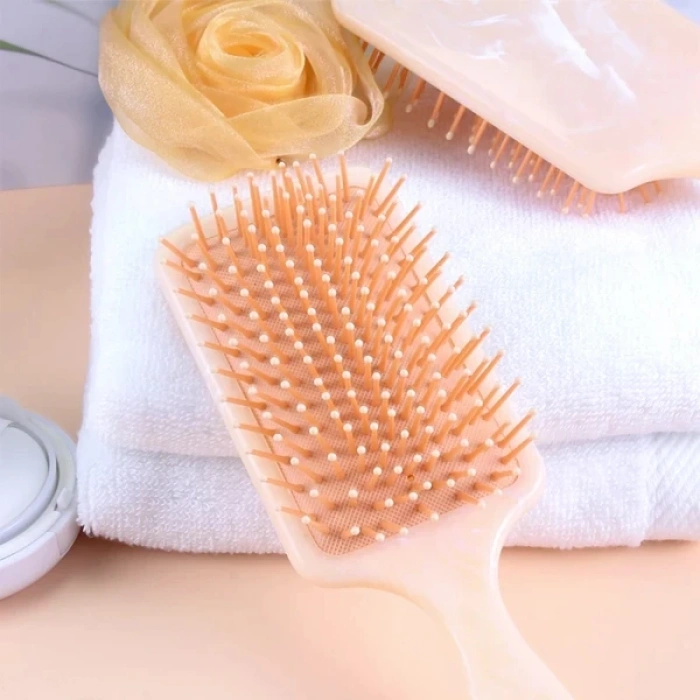 Nevamel EZERE Mermer Desenli Saç Açma Ve Tarama Fırçası Anti-Statik Saç Fırçası-(5775)