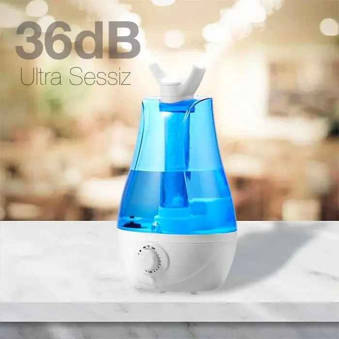 Nevamel® EZERE QTUM9 Çift Sprey Ultrasonik Hava Nemlendirici 3.5L KLS-204-(5775)