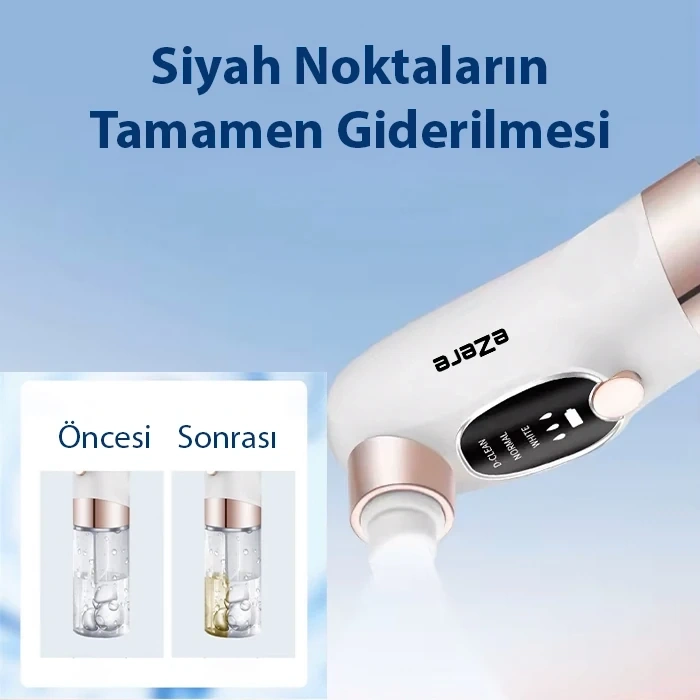 Nevamel EZERE Su Hazneli Şarjlı Vakumlu Siyah Nokta Temizleme cihazı-(5775)