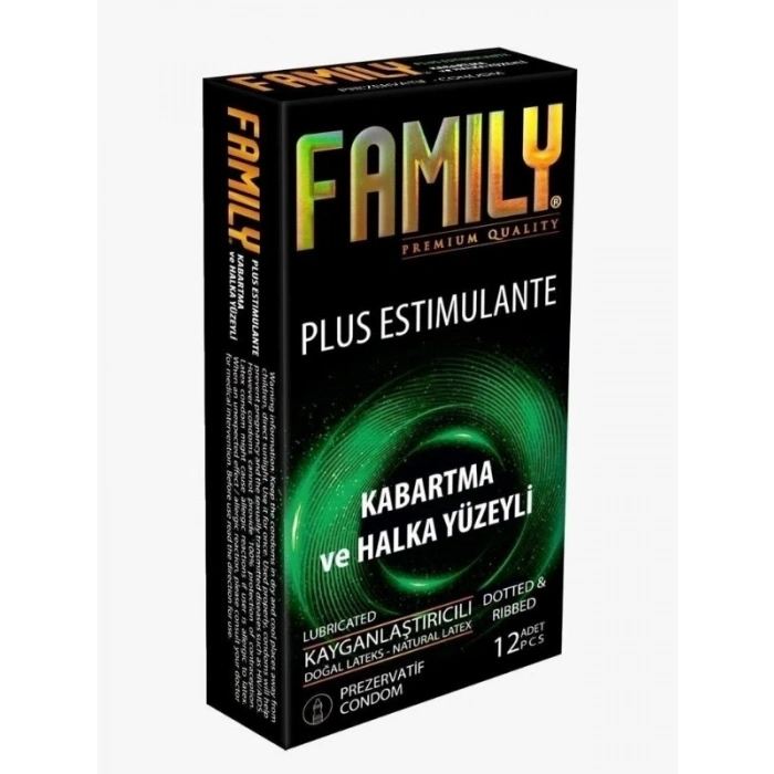 Nevamel® Family Plus Estimulante - Kabartma Ve Halka Yüzeyli