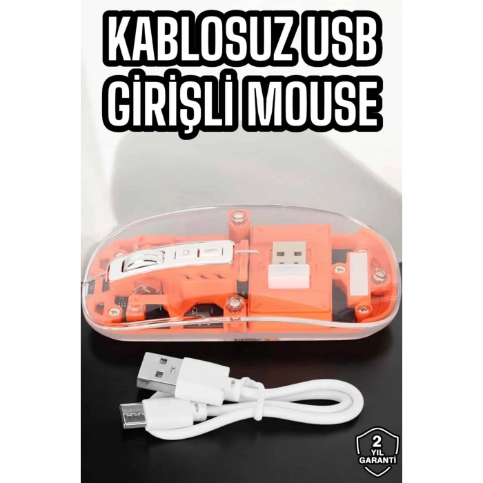 Nevamel Fare Mouse Çift Modlu Kablosuz Bağlantılı 2.4GHz Destekli