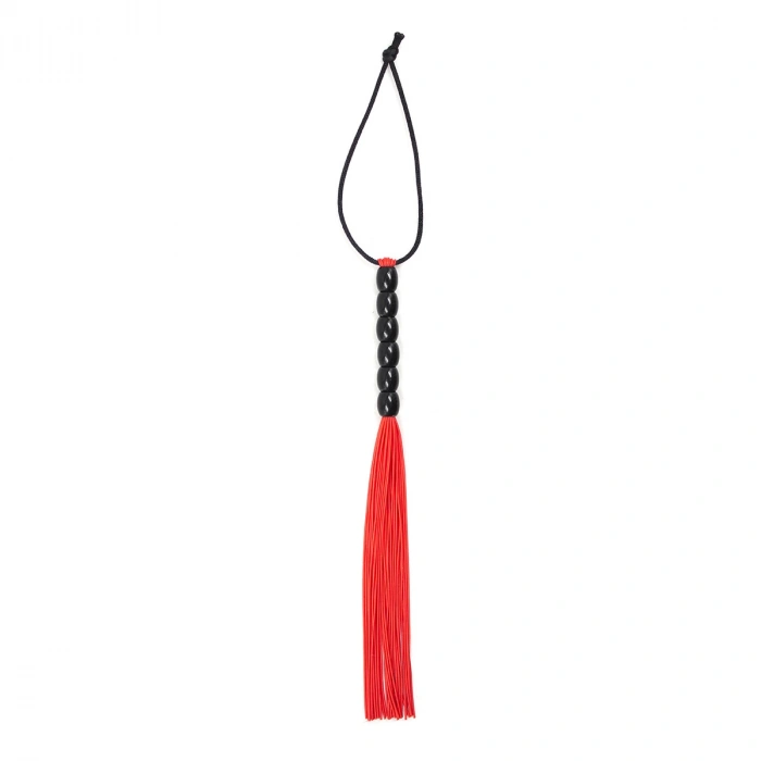 Nevamel® Fetilux Tüylü Silikon 23Cm Mini Kırbaç - Kırmızı