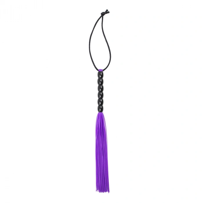 Nevamel® Fetilux Tüylü Silikon 23Cm Mini Kırbaç - Mor