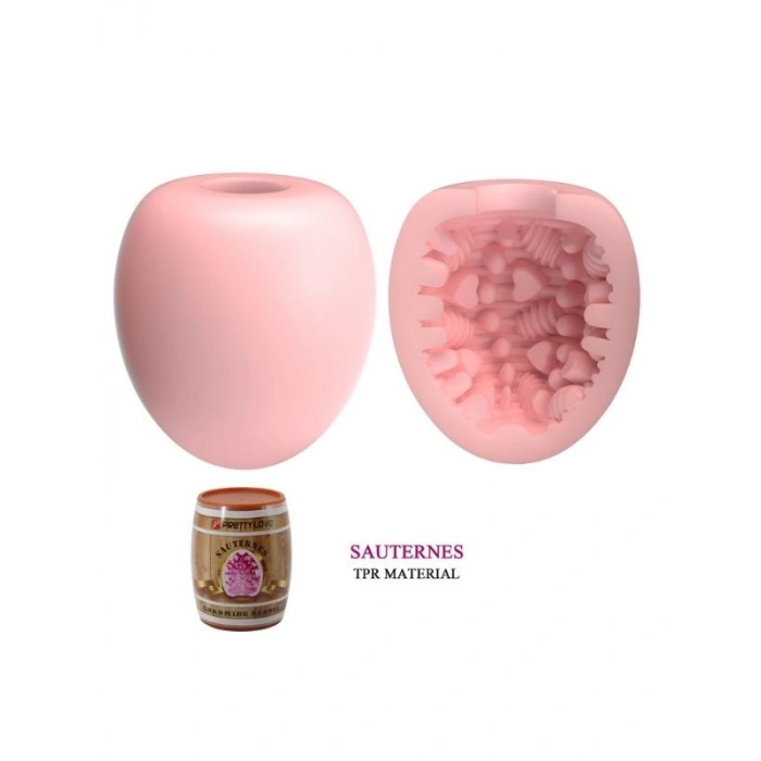 Nevamel® Fıçı Şeklinde İçi Tırtıklı Yumurta Mastürbatör - Sauternes