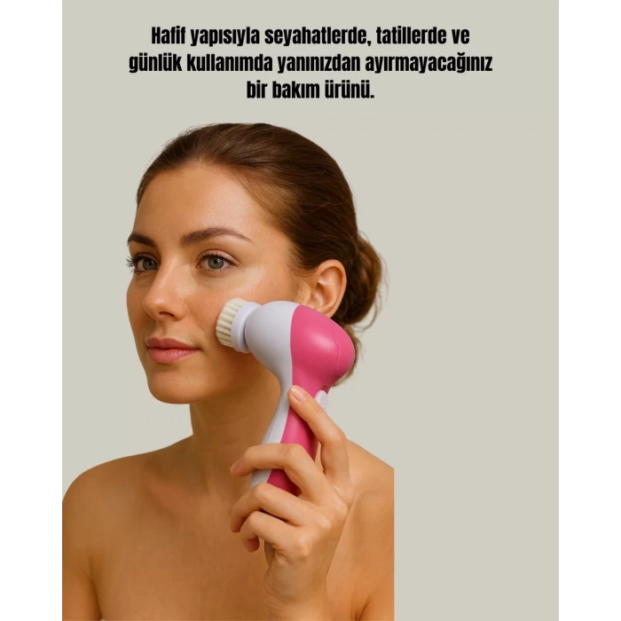Nevamel® Fırçalı Yüz Temizleme ve Spa Masaj Cihazı