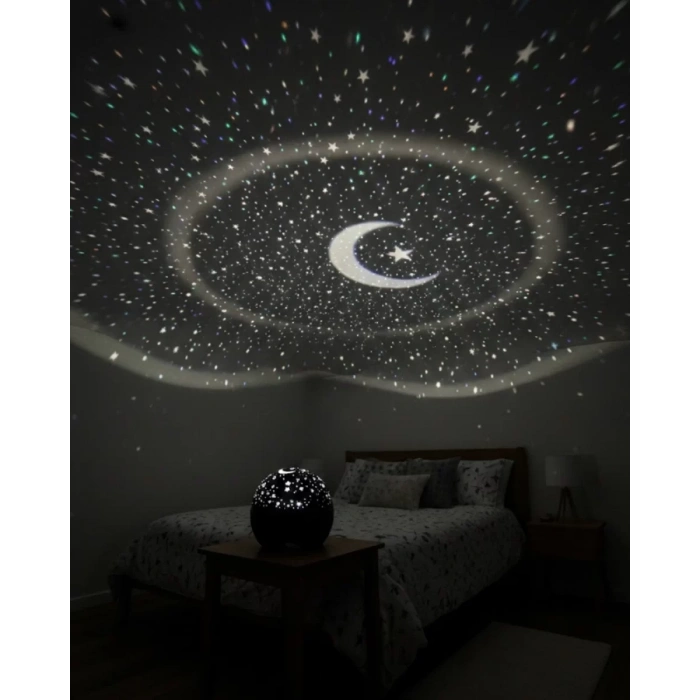 Nevamel® Fişli Yıldız Projektör Gece Lambası Müzikli