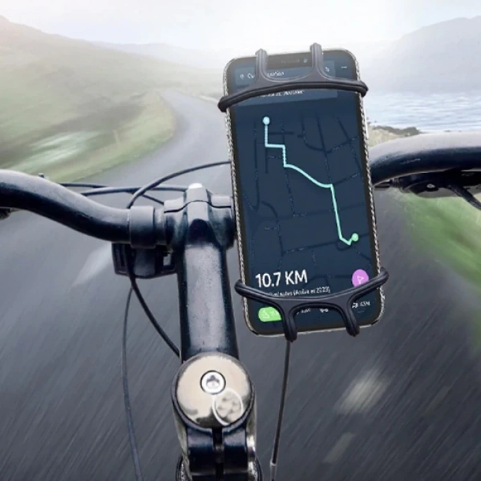 Nevamel Floveme Universal Sİlikon Bisiklet Motosiklet Telefon Tutucu-(5775)