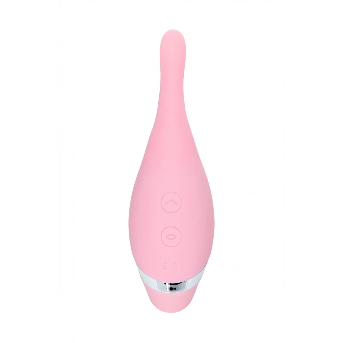 Nevamel® Flovetta Dahli̇a Çok Fonksiyonlu Vakum Vibratör, Silikon, Pembe, 14 Cm
