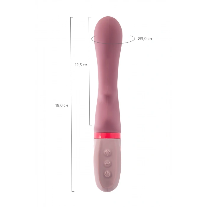 Nevamel® Flovetta Rose Silikon Vibratör, Pembe, 19 Cm