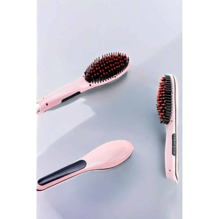 Nevamel Fön Etkili Saç Düzleştirici Tarak Yıpranma Karşıtı Döner Kablo Isı Ayarlı