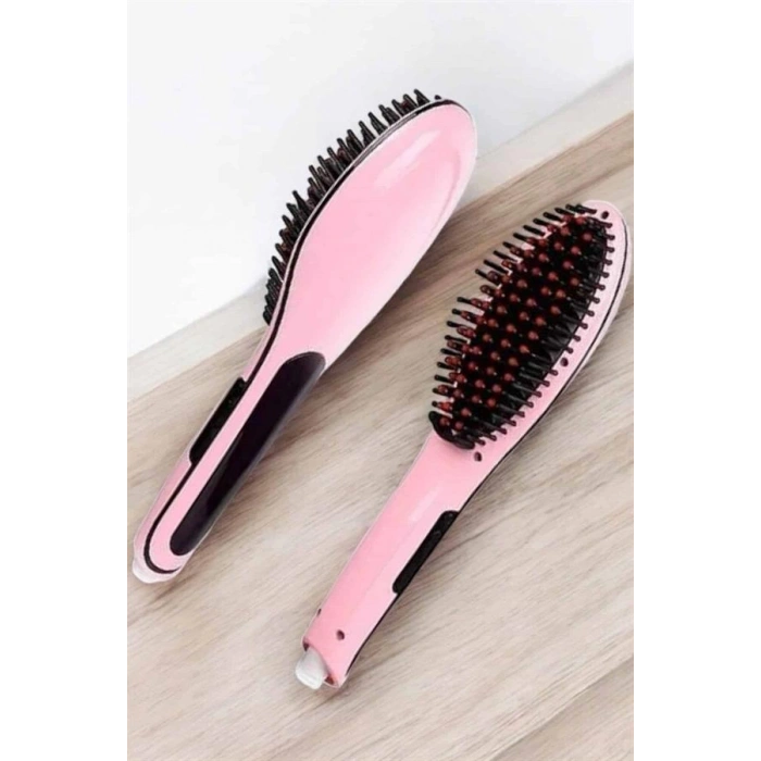 Nevamel Fön Tarağı Saç Düzleştirici Sıkı Dişli Isı Ayarlı Elektriklenme Karşıtı