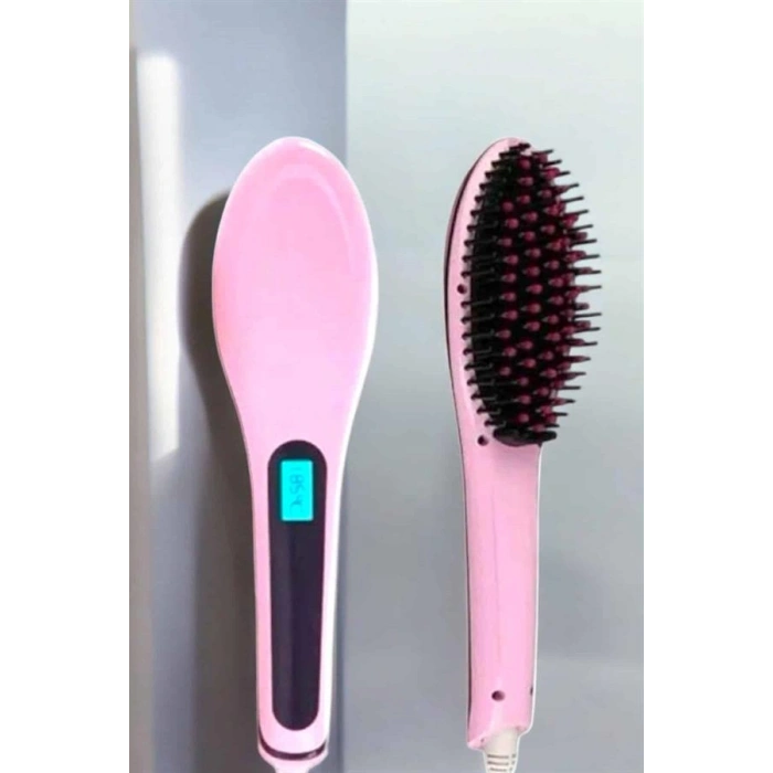 Nevamel Fön Tarağı Saç Düzleştirici Sıkı Dişli Isı Ayarlı Elektriklenme Karşıtı