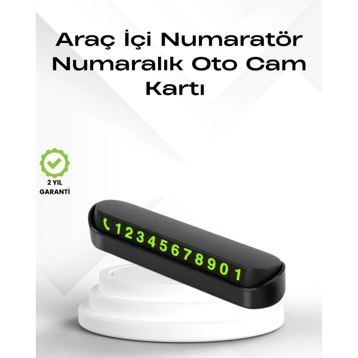 Nevamel Fosforlu Işıltı ile Araç İçi Telefon Numaratörü – Güvenli Parkın Anahtarı
