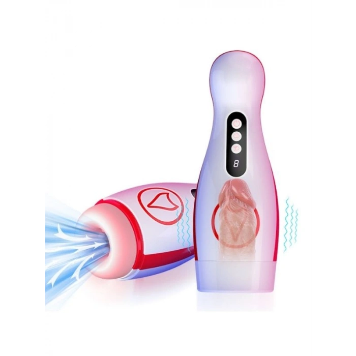 Nevamel® Foxshow M50 – Vakumlu Ve Titreşimli Şarjlı Oral Mastürbatör | 7 Fonksiyon | Su Geçirmez | Usb Şarjlı