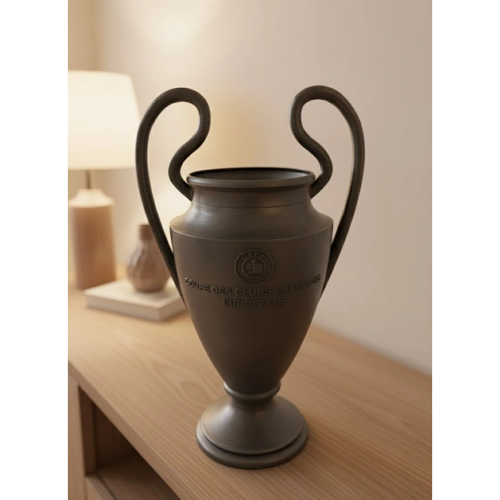 Nevamel® Füme Kupa 25cm UEFA Model Dekoratif Ödül Biblosu
