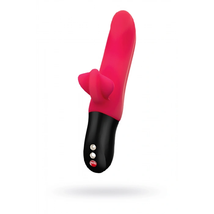 Nevamel® Fun Factory Bi̇ Stroni̇c Fusi̇on Vibratör, Silikon, Kırmızı, 22 Cm
