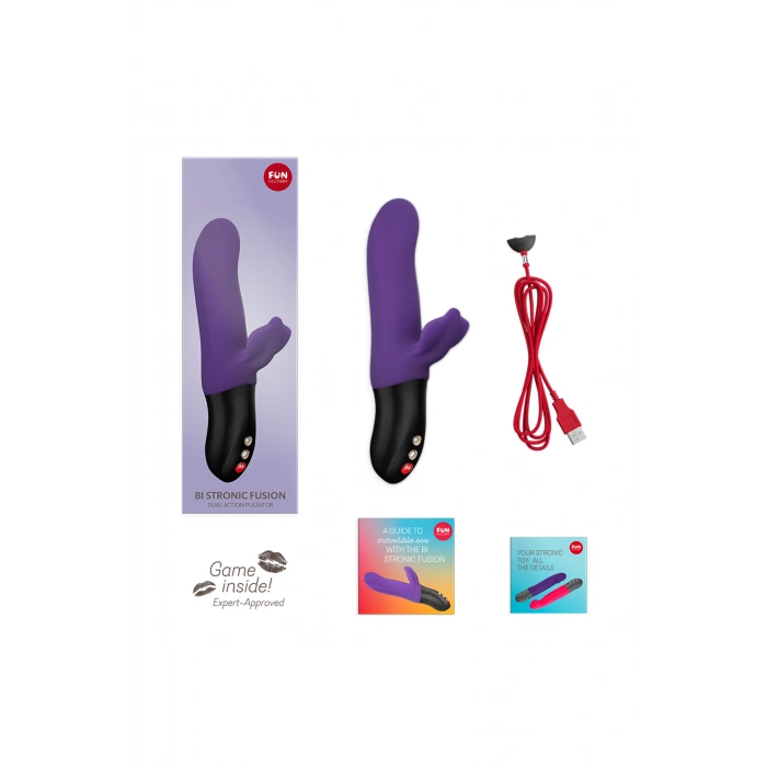 Nevamel® Fun Factory Bi̇ Stroni̇c Fusi̇on Vibratör, Silikon, Mor, 22 Cm