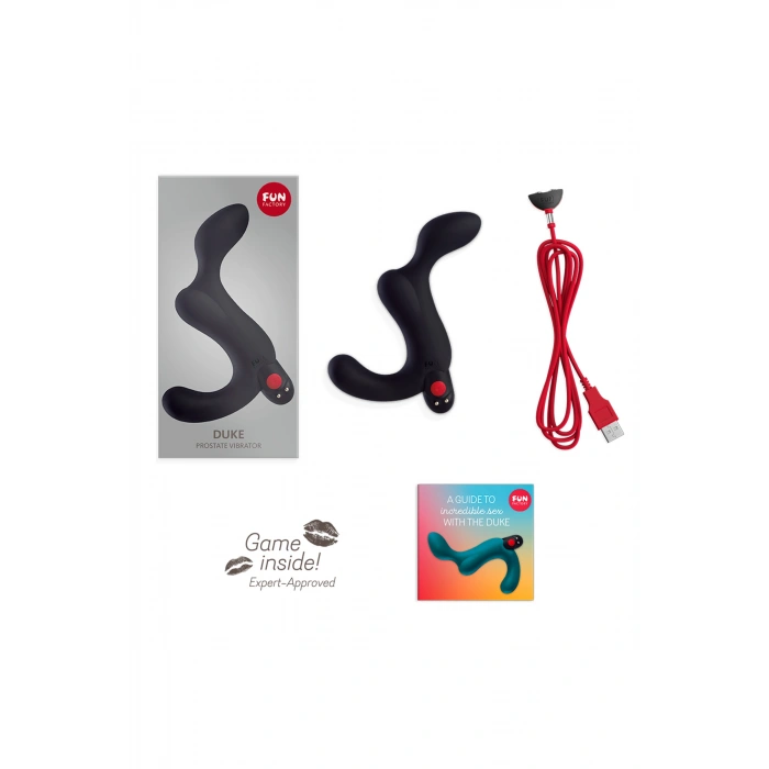 Nevamel® Fun Factory Duke Anal Plug, Silikon, Siyah, 12 Cm