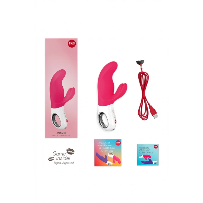 Nevamel® Fun Factory Mi̇ss Bi̇ Vibratör, Silikon, Pembe, 17 Cm