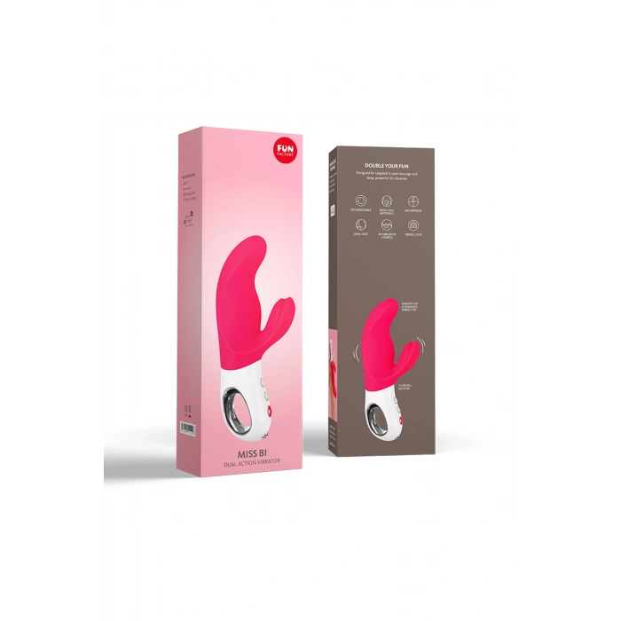 Nevamel® Fun Factory Mi̇ss Bi̇ Vibratör, Silikon, Pembe, 17 Cm