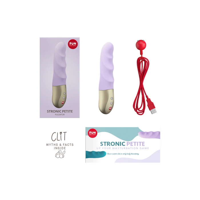 Nevamel® Fun Factory Stroni̇c Peti̇te Vibratör -Mini , Silikon, Mor, 17 Cm