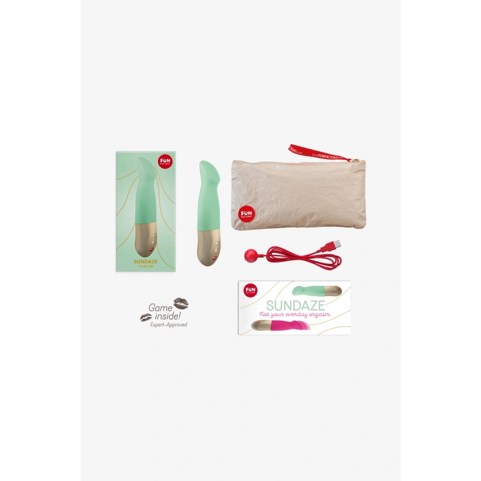 Nevamel® Fun Factory Sundaze Vibratör , Silikon, Cam Göbeği, 17,5 Cm