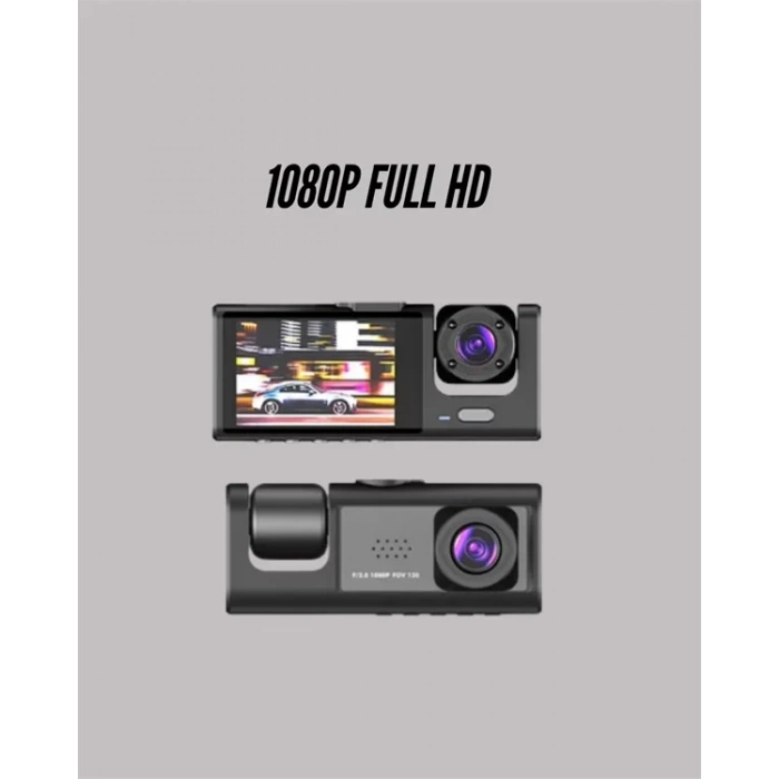 Nevamel® G-Sensörlü 3lü Kayıtlı Araç Kamerası