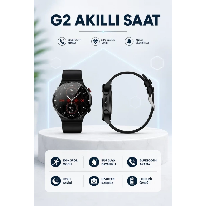Nevamel® G42 AKILLI SAAT IOS ve ANDROİD CİHAZLARLA UYUMLU