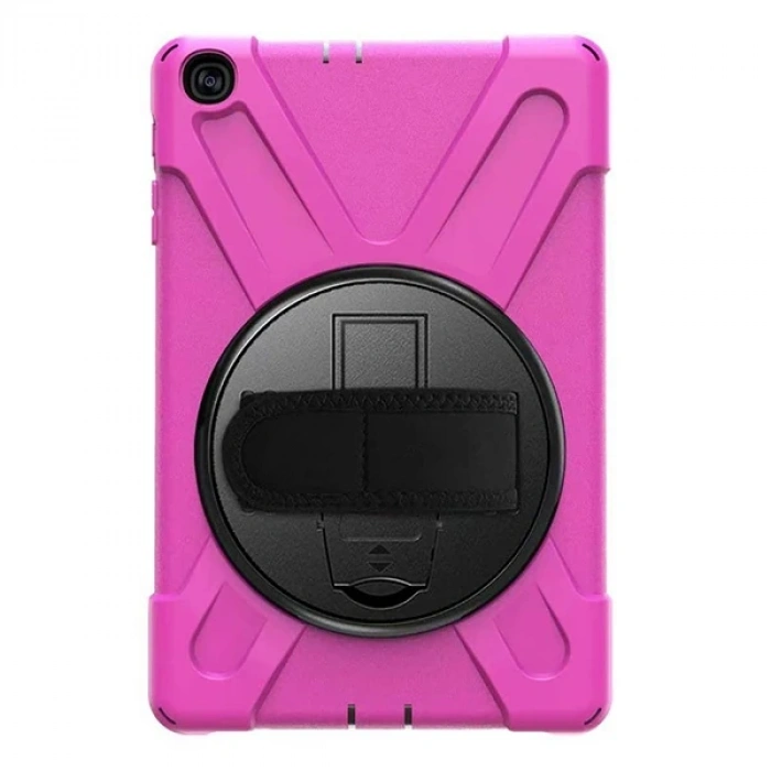 Nevamel Galaxy Tab A7 10.4 SM-T500-T505-T507 Kılıf Shockproof 3 Katmanlı Standlı Zırh Kılıf Kalem Yerli-(5775)