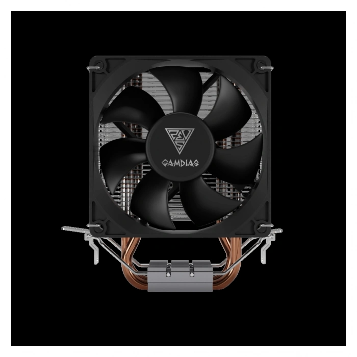 Nevamel® GAMDIAS BOREAS E1-210 MONO 92mm CPU  Kule Tipi Hava Soğutma Doğrudan Temas Teknolojisine Sahip 2 adet Gelişmiş Bakır Isı Borusu (AMD AM5 ve INTEL Tüm işlemciler ile uyumlu)(1923)