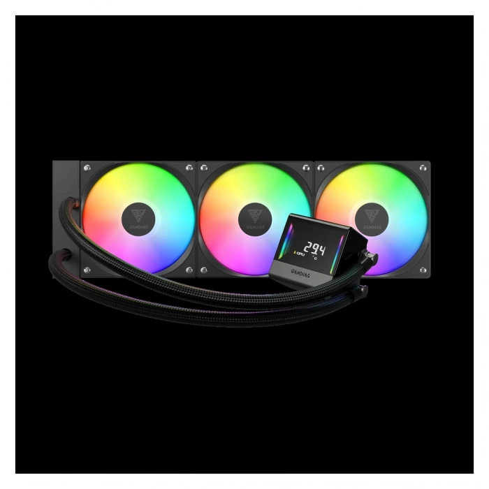 Nevamel® GAMDIAS CHIONE E4-360 360mm ARGB 3 Fanlı Dijital Ekran CPU Sıvı Soğutma(1923)